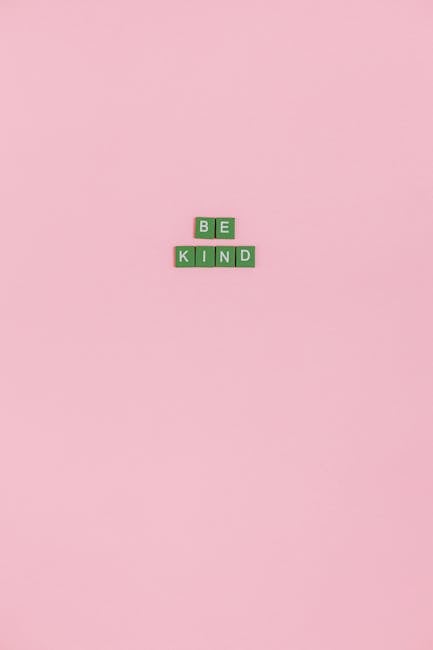 Be Kind message blocks